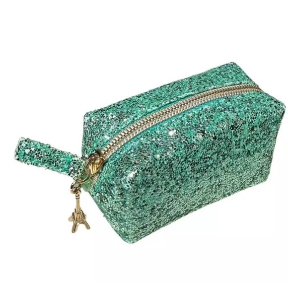 🌴 Too Faced “Mean Girls” La Creme lip cream NIB + Too Faced Zip Mini Case Bundle - Picture 4 of 5